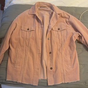 Zara Pink Corduroy Shacket